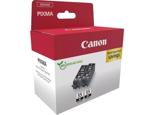 Canon PGI-35 BK Twin-Pack – Original Druckerpatronen Schwarz, 2x 9,3 ml