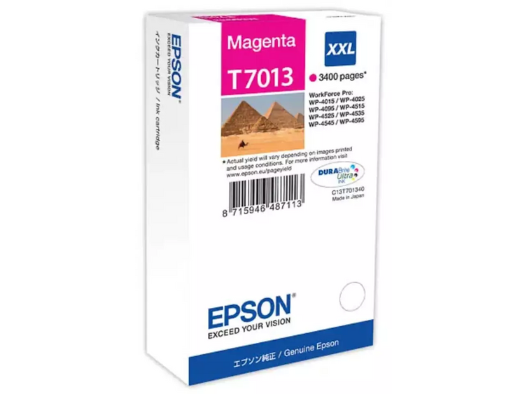 EPSON T7013 Magenta Druckerpatrone – DURABrite Ultra Ink für brillante, wischfeste Drucke