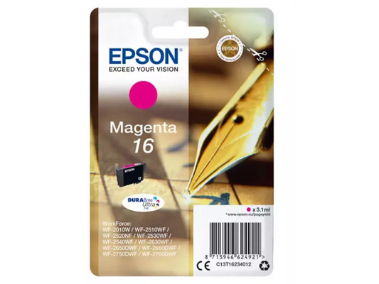 EPSON 16 / T1623 Magenta Druckerpatrone – Original mit DURABrite Ultra Ink