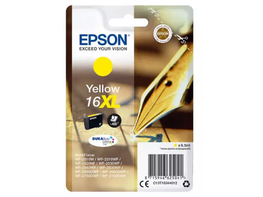 EPSON 16XL / T1634XL Gelb Druckerpatrone – Original mit DURABrite Ultra Ink