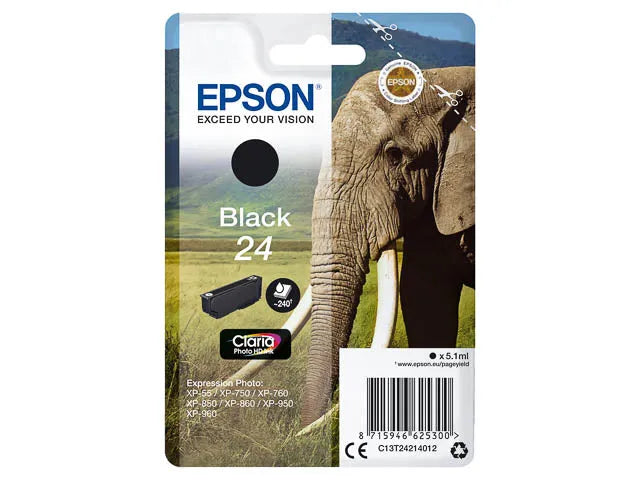EPSON 24 / T2421 schwarz Druckerpatrone