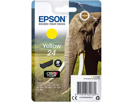 EPSON 24 / T2424 Gelb Druckerpatrone – Original für brillante Farbergebnisse