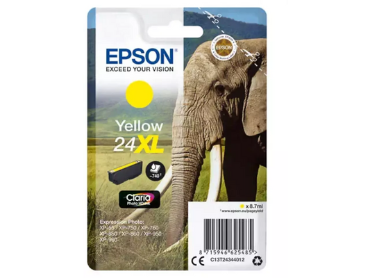 EPSON 24XL / T2434XL Druckerpatrone Gelb – Original, XL, brillante Fotoqualität