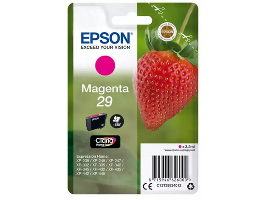 EPSON 29 / T2983 Magenta Druckerpatrone – Original Claria Home Ink (3,2 ml, 180 Seiten)