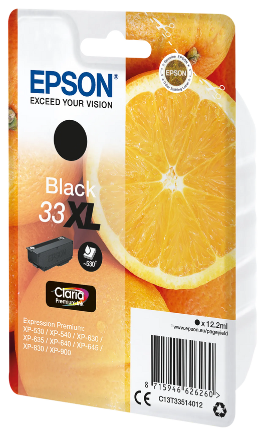 EPSON 33XL / T3351XL schwarz Tintenpatrone