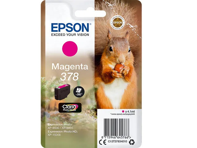 EPSON 378 T37834 Eichhörnchen, magenta Druckerpatrone
