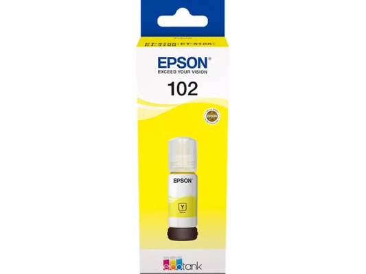 EPSON 102/T03R44 Tintenflasche Gelb – Original EPSON, 70 ml, 6.000 Seiten, brillante Farben