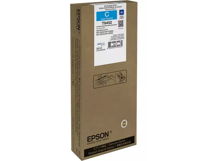 EPSON T9452 XL cyan Druckerpatrone – Original, 5.000 Seiten, DuraBrite Ultra