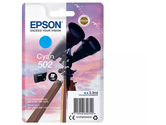 EPSON 502/T02V24 Cyan Druckerpatrone – Original