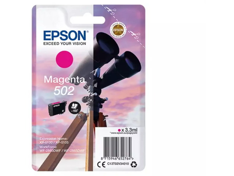 EPSON 502/T02V34 Magenta Druckerpatrone – Original