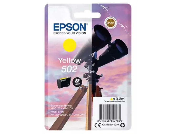 EPSON 502/T02V44 Gelb Druckerpatrone – Original