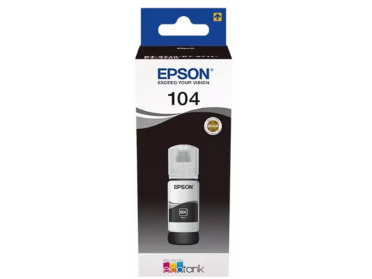 EPSON 104/T00P14 Tintenflasche Schwarz – Original für EcoTank