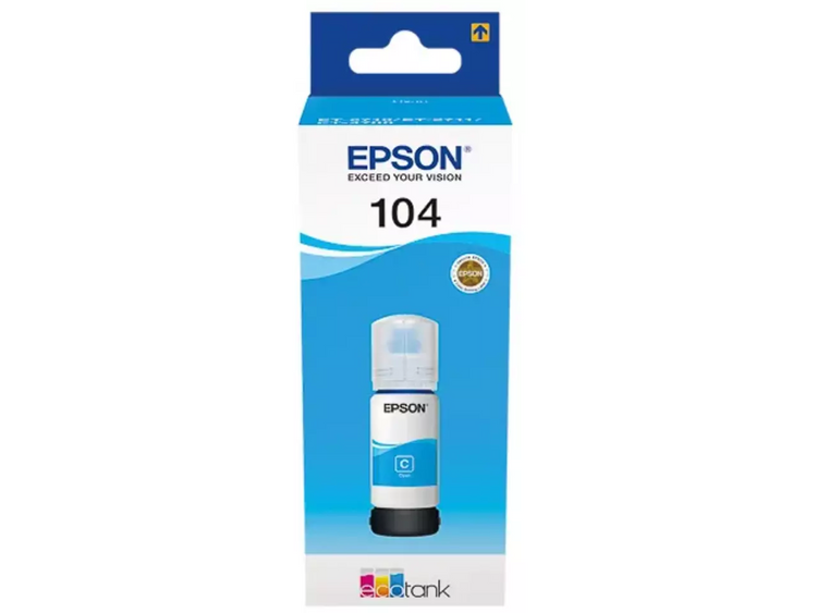 EPSON 104/T00P24 Tintenflasche Cyan – Original für EcoTank