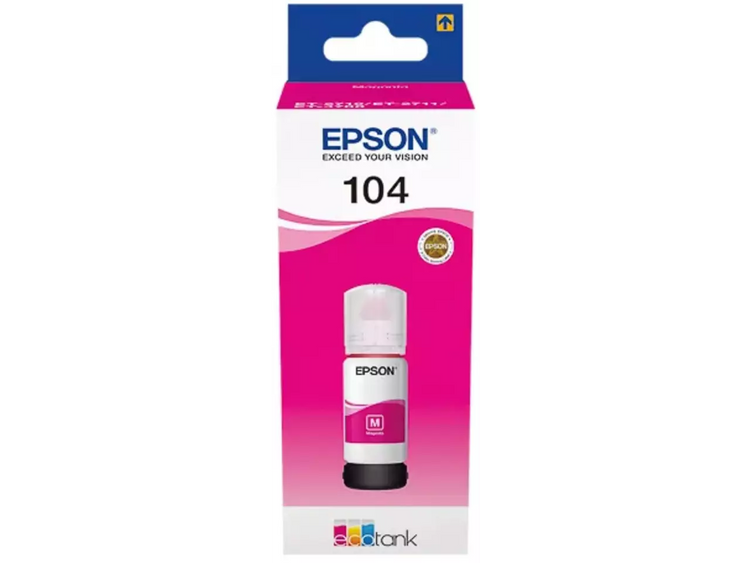 EPSON 104/T00P34 Tintenflasche Magenta – Original für EcoTank