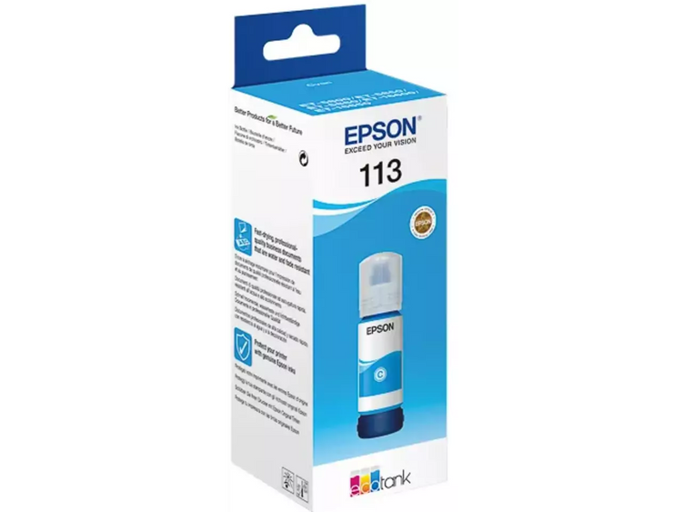 EPSON 113/T06B2 Cyan Tintenflasche – 70 ml – Original für EcoTank