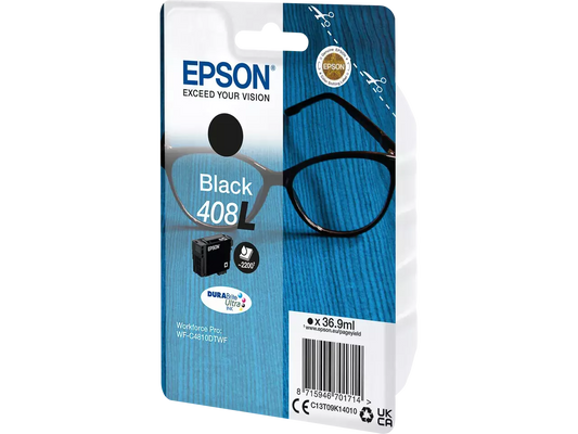 EPSON 408L / T09K1 schwarz Druckerpatrone – Original, 36,9 ml, bis 2.200 Seiten