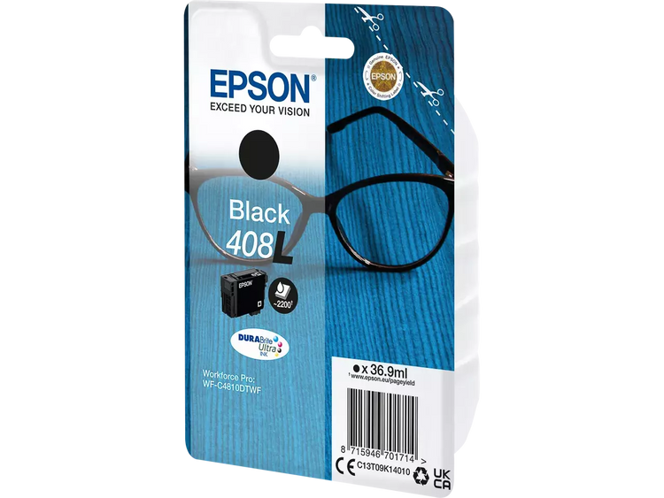 EPSON 408L / T09K1 schwarz Druckerpatrone – Original, 36,9 ml, bis 2.200 Seiten