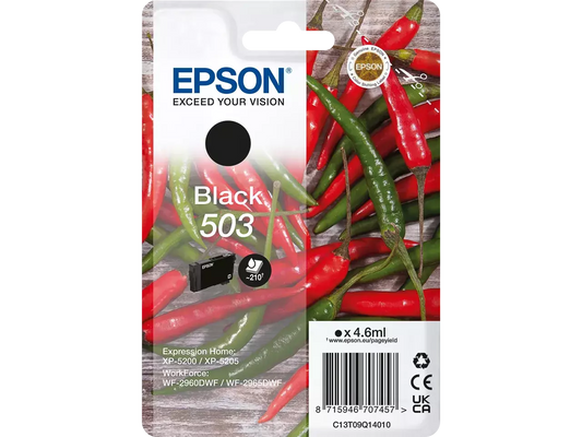 EPSON 503 / T09Q14 Schwarz Druckerpatrone – Original, 210 Seiten