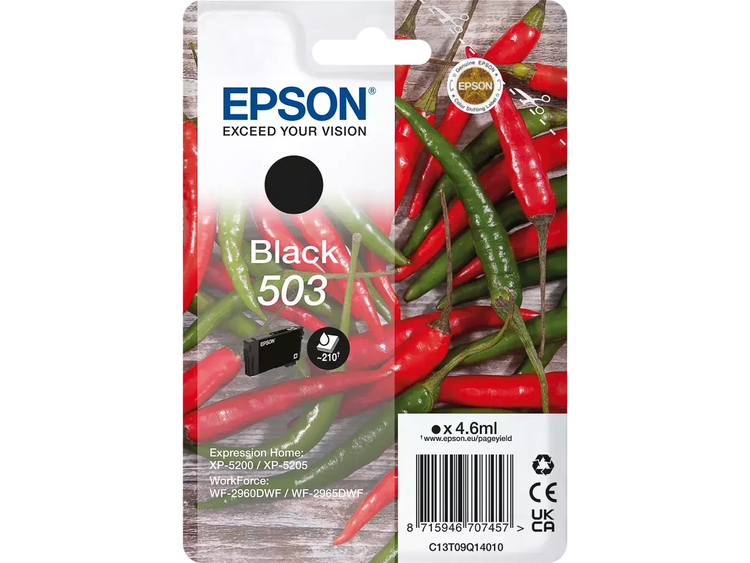 EPSON 503 / T09Q14 Schwarz Druckerpatrone – Original, 210 Seiten