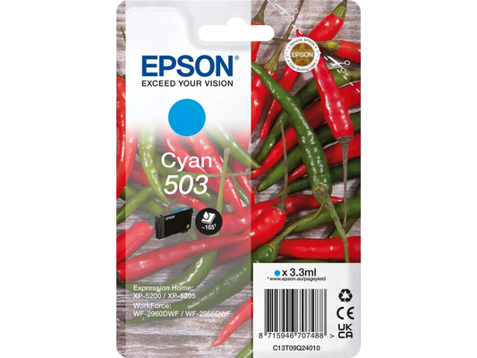 EPSON 503 / T09Q24 Cyan Druckerpatrone – Original, 165 Seiten