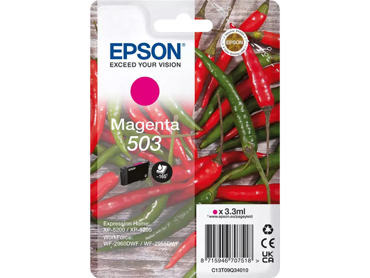 EPSON 503 / T09Q34 Magenta Druckerpatrone – Original, 165 Seiten