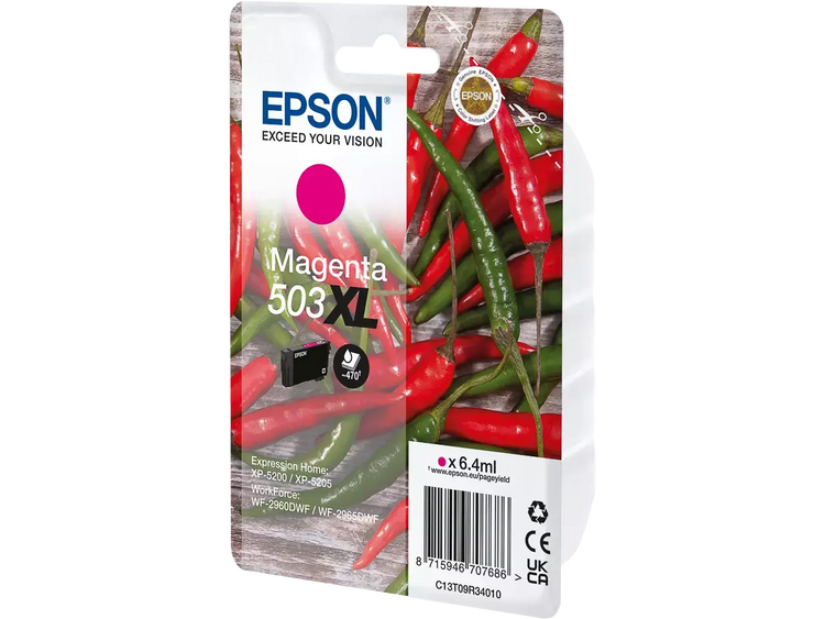 EPSON 503XL / T09R34 Druckerpatrone Magenta – Original, 6,4 ml, ca. 470 Seiten