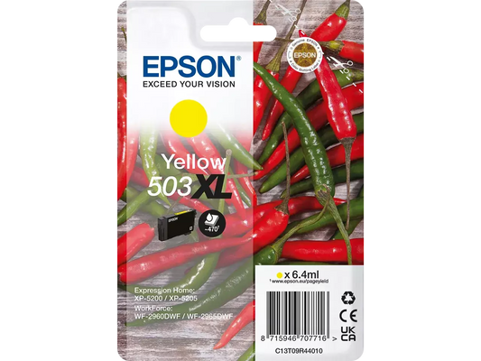 EPSON 503XL / T09R44 Druckerpatrone Gelb – Original, 6,4 ml, ca. 470 Seiten