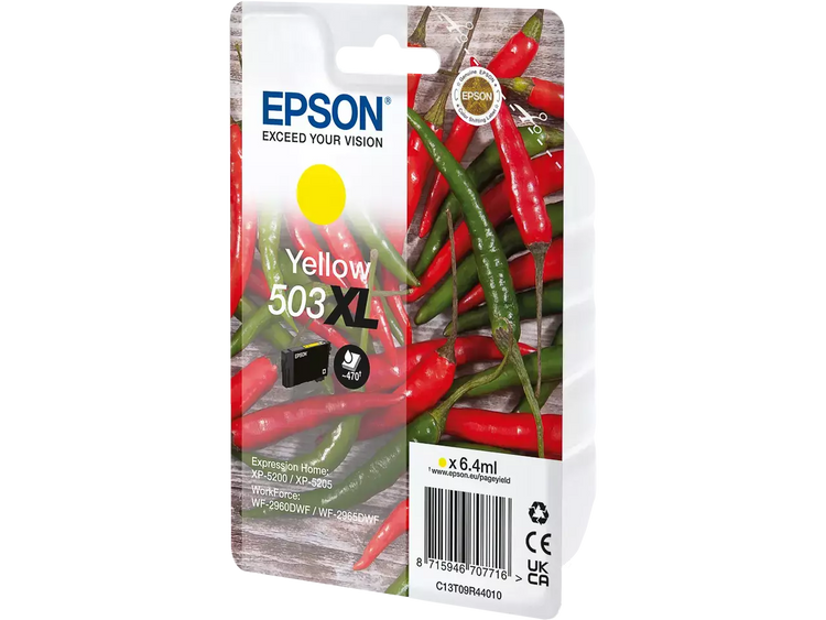 EPSON 503XL / T09R44 Druckerpatrone Gelb – Original, 6,4 ml, ca. 470 Seiten