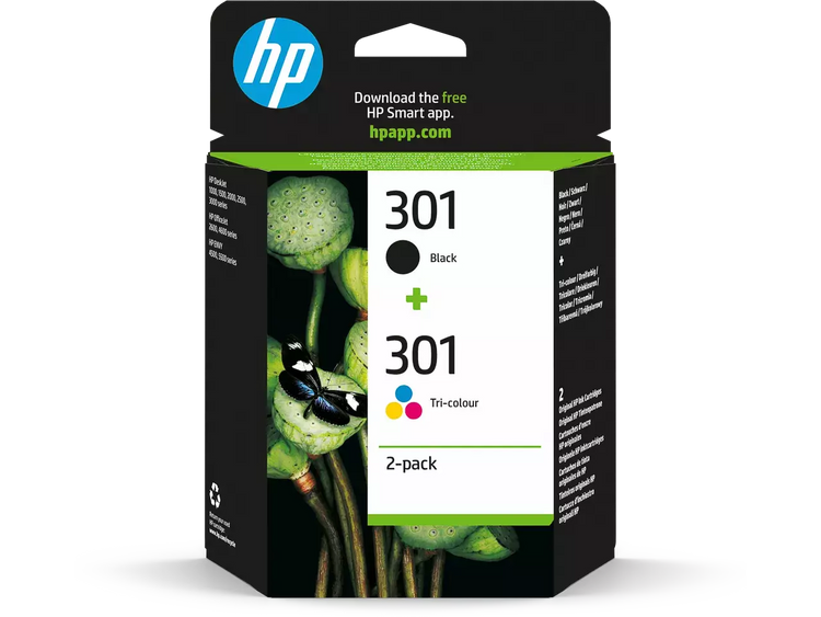 HP 301 (N9J72AE) 2er-Set Schwarz & Color Druckerpatronen – Original & Profi-Qualität