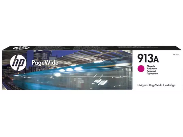 HP 913A (F6T78AE) Magenta – Original Druckerpatrone für HP PageWide Pro