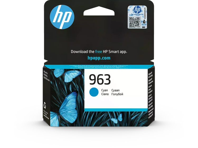 HP 963 (3JA23AE) Cyan Druckerpatrone – Original für OfficeJet Pro 9010 Serie, 700 Seiten