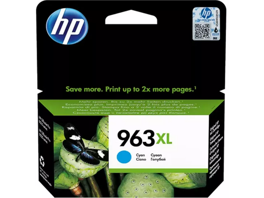 HP 963XL Cyan Druckerpatrone Original – Hohe Reichweite & Instant Ink kompatibel