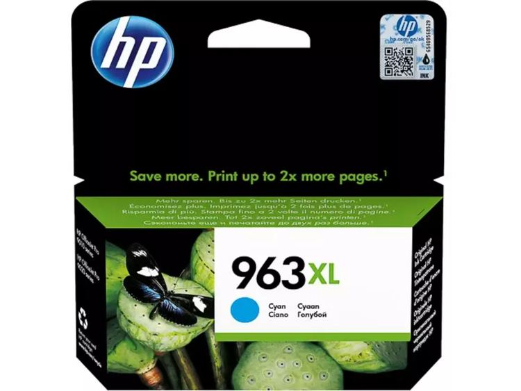 HP 963XL Cyan Druckerpatrone Original – Hohe Reichweite & Instant Ink kompatibel