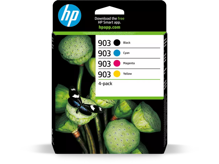 HP 903 Original Druckerpatronen 4er-Set – Schwarz, Cyan, Magenta, Gelb für OfficeJet Pro 6900