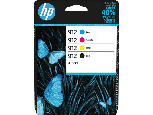 HP 912 (6ZC74AE) schwarz, cyan, magenta, gelb Druckerpatronen, 4er-Set