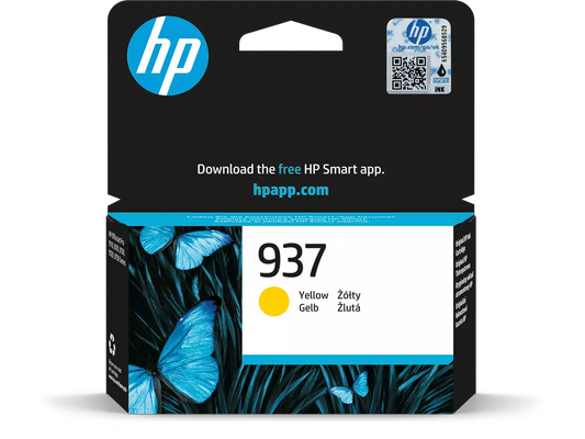 HP 937 (4S6W4NE) Original Druckerpatrone Gelb – 800 Seiten brillante Farbdrucke