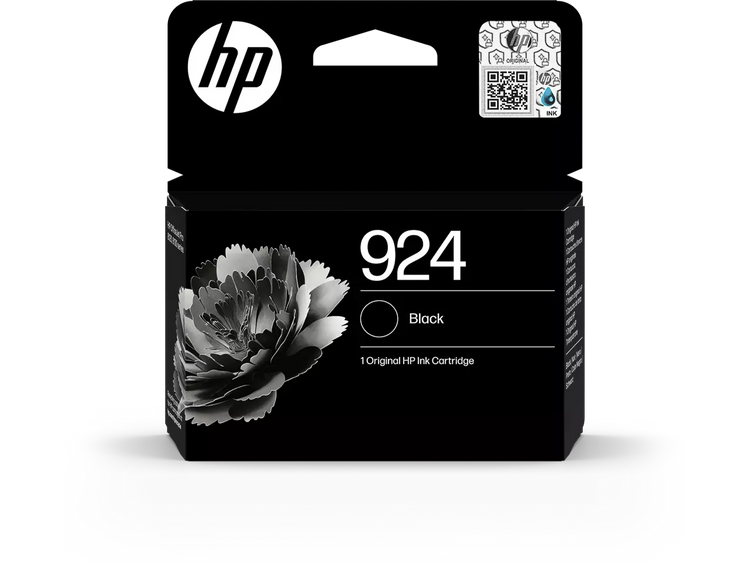 HP 924 (4K0U6NE) Original Druckerpatrone Schwarz – ca. 500 Seiten, Instant Ink-fähig
