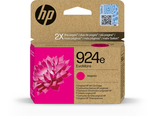 HP 924e Magenta Druckerpatrone (4K0U8NE) – Original, 800 Seiten, HP Instant Ink-kompatibel