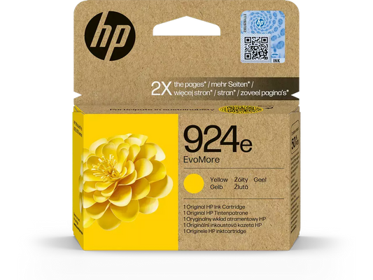 HP 924e Gelb Druckerpatrone (4K0U9NE) – Original HP, 800 Seiten, Instant Ink-kompatibel