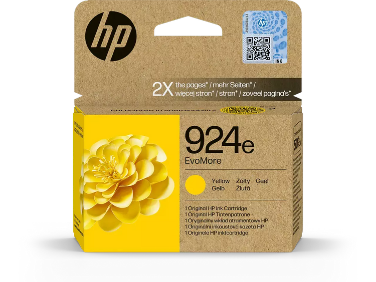 HP 924e Gelb Druckerpatrone (4K0U9NE) – Original HP, 800 Seiten, Instant Ink-kompatibel