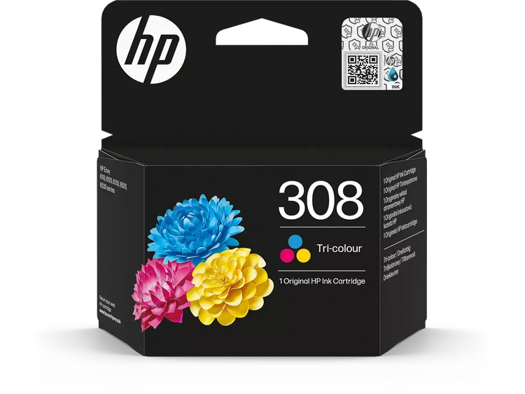 HP 308 (7FP20UE) Druckerpatrone Farbe – Original für HP Envy-Serie, 120 Seiten