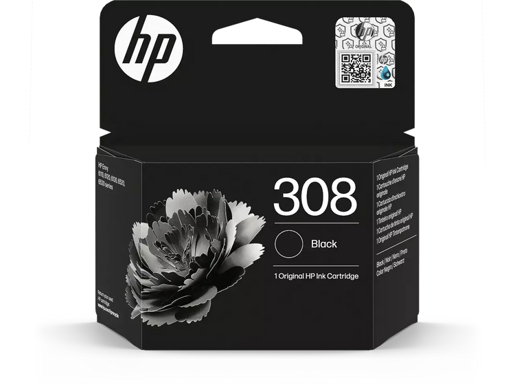 HP 308 (7FP21UE) Druckerpatrone Schwarz – Original für HP Envy-Serie, 160 Seiten