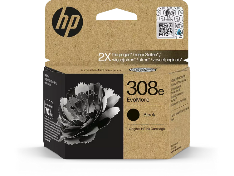 HP 308e (7FP22UE) Schwarz Druckerpatrone – Original, 320 Seiten, HP Envy kompatibel