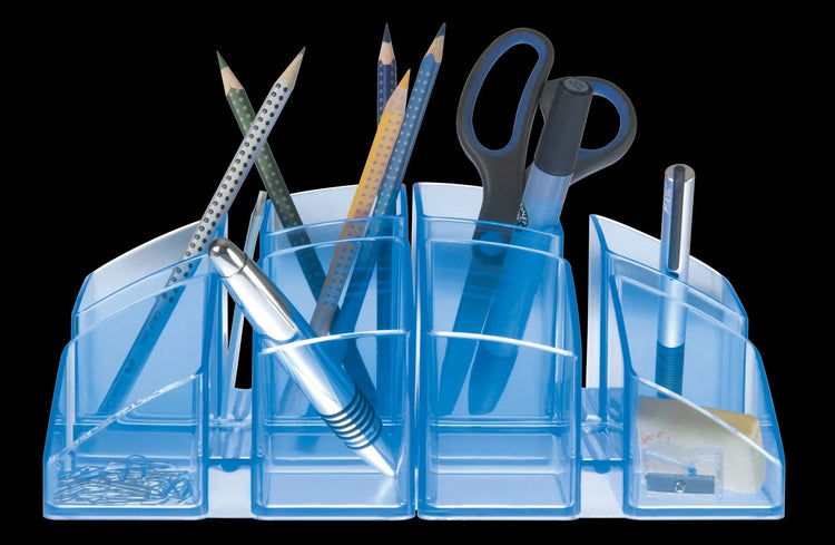 HAN Stiftehalter SCALA blau-transparent