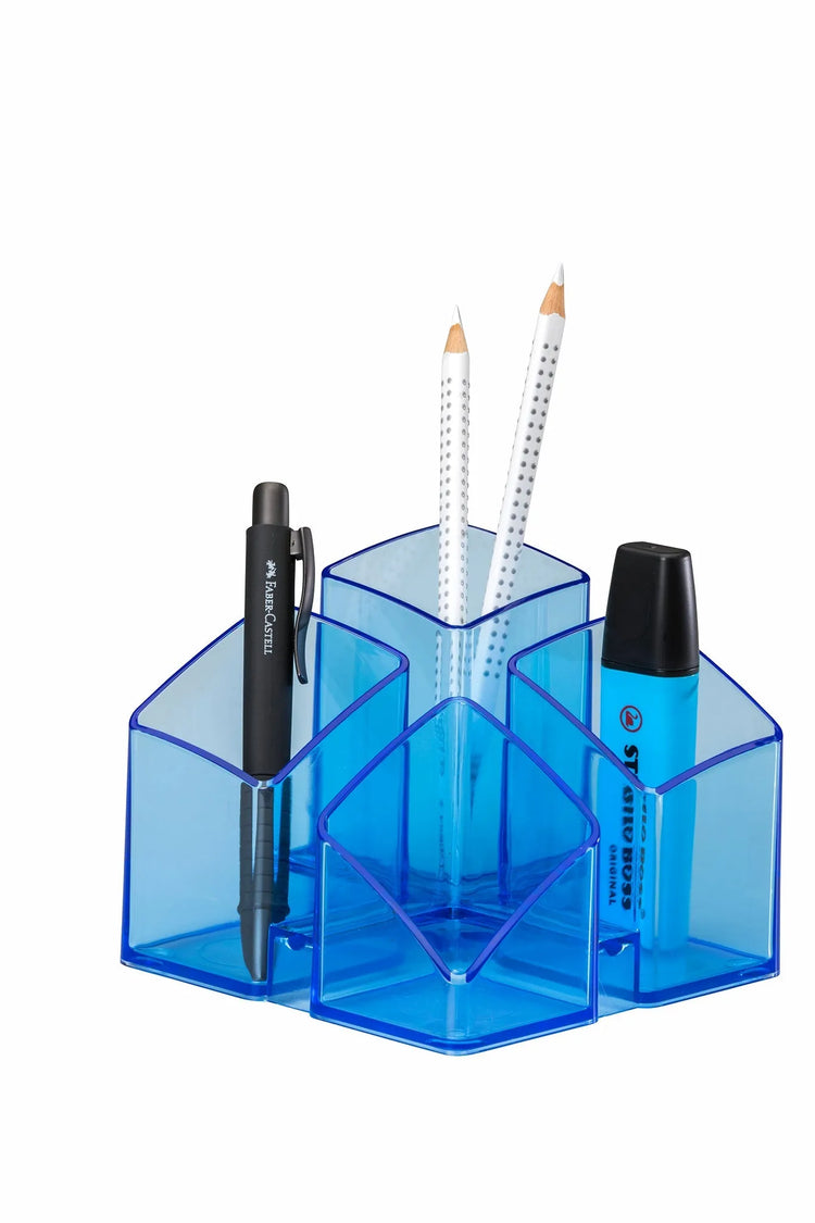 HAN Stiftehalter SCALA blau-transparent