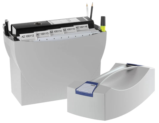 HAN Hängeregistraturbox ohne Mappen Swing grau mit Deckel für 20 Hängemappen oder 3 schmale Ordner