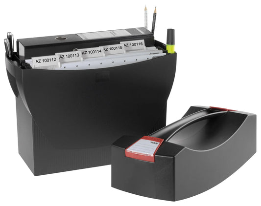 HAN Hängeregistraturbox ohne Mappen Swing schwarz mit Deckel für 20 Hängemappen oder 3 schmale Ordner