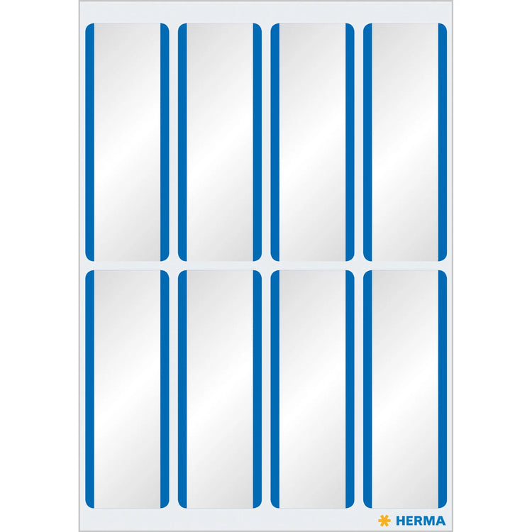 16 HERMA Namensetiketten 1903 weiß/blau