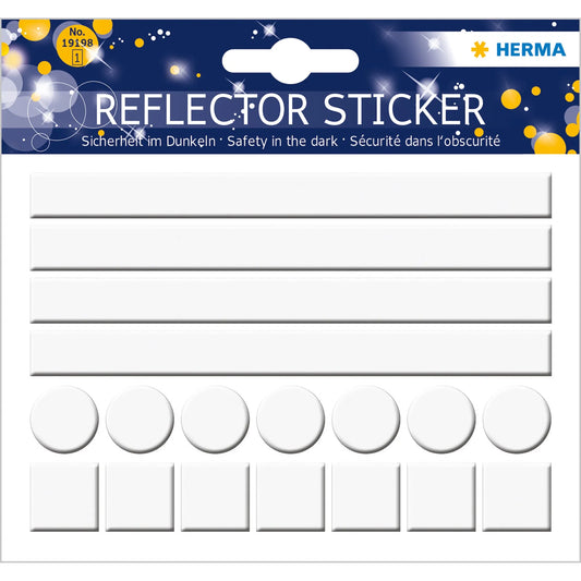 5 HERMA reflektierende Aufkleber ohne