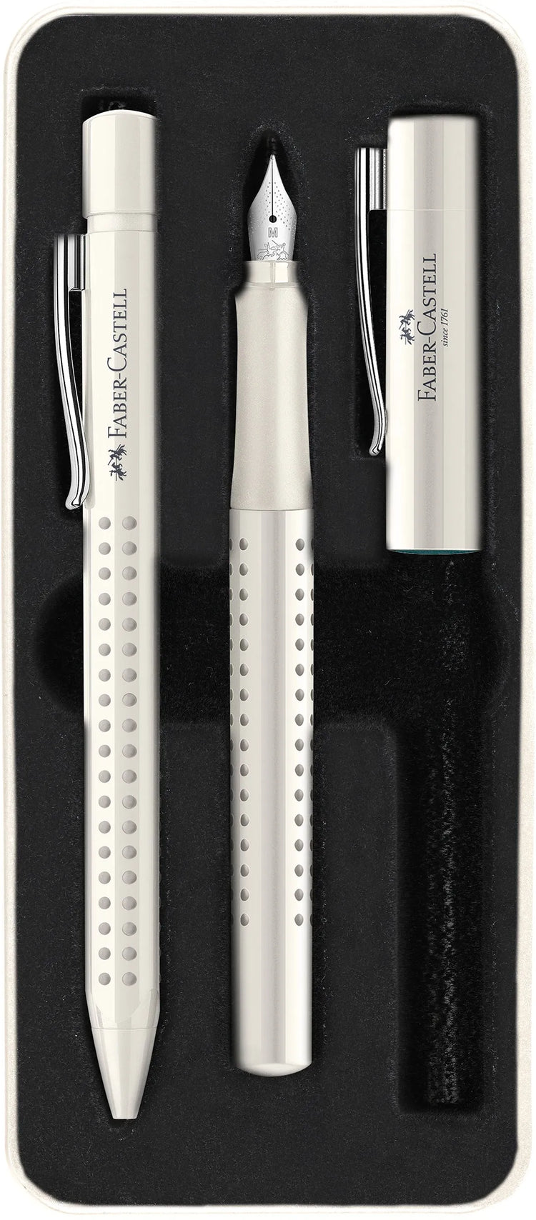 FABER-CASTELL Schreibset Grip 2010 coconut milk im Geschenketui